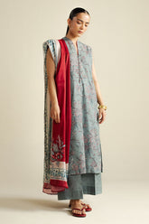 Zara Shahjahan Daisy-8A printed lawn suit COCO Prints '25 Drop Four.